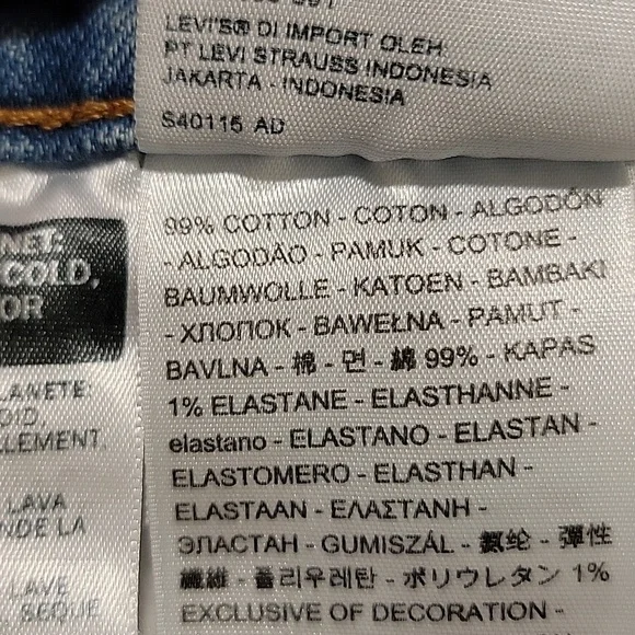 Snoopy Levis 501 Yellow Tag Button Fly Shorts Size 26 - Picture 5 of 13